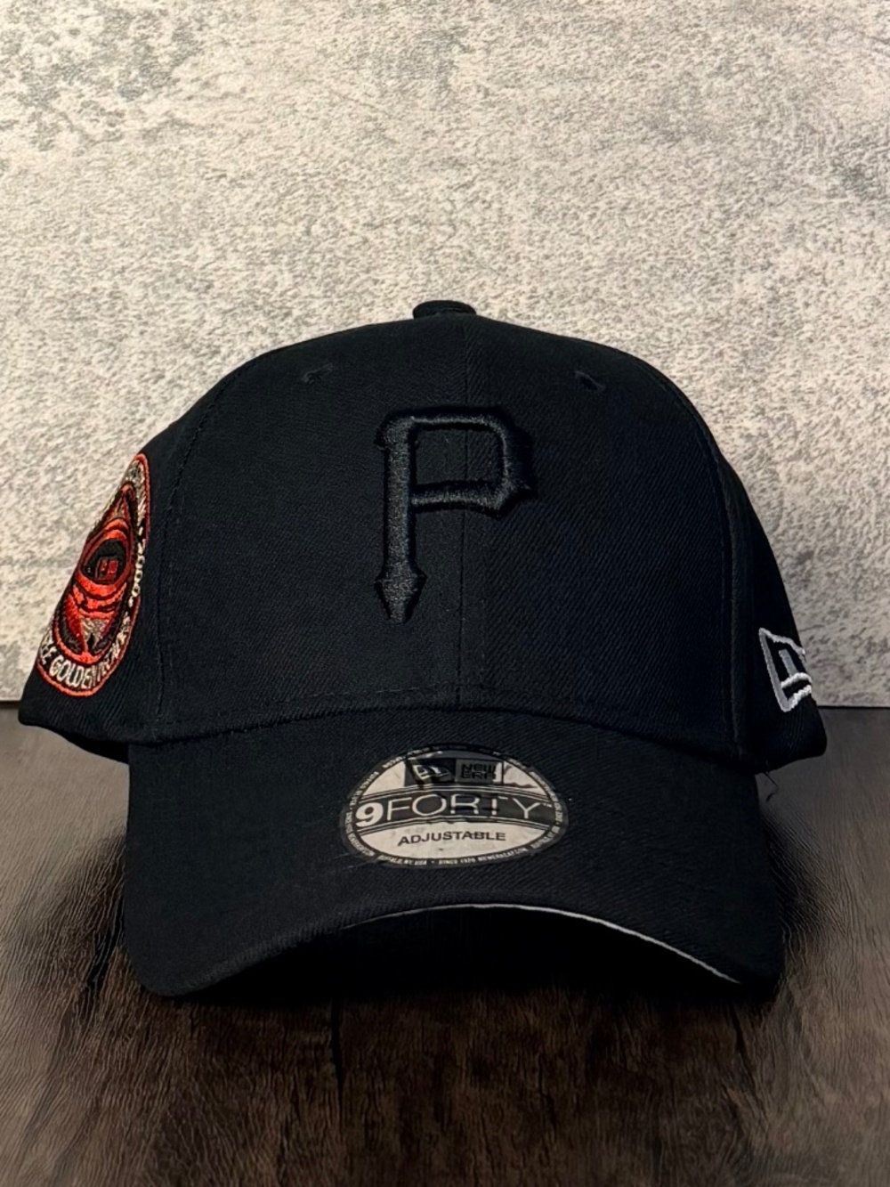 New Era Pittsburgh Pirates Blackout Three Rivers Stadium 30 Anniv 9FORTY MLB Hat